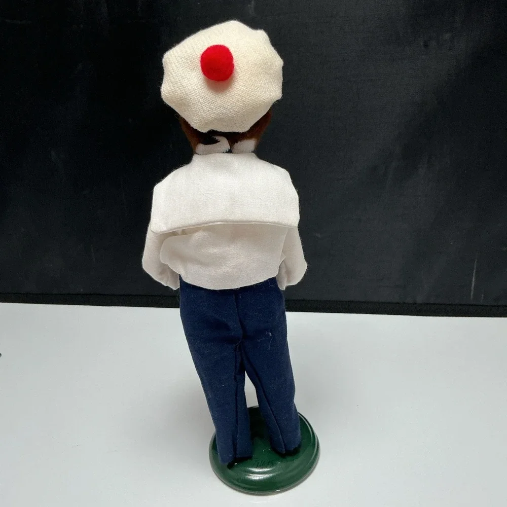 Byers Choice The Carolers Sailor Boy Doll Red Scarf Striped Shirt Nautical 2000
